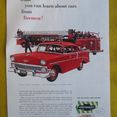 1956 Chevrolet Automobile with Two Ten 4 Door Sedan