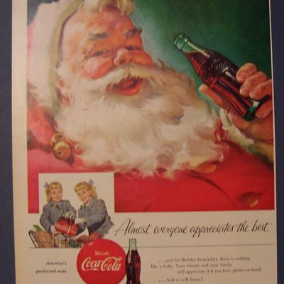 1955 Coca Cola (Coke) with Santa Claus