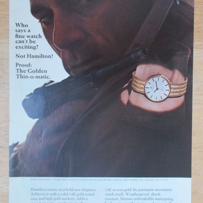 1966 Hamilton Watch with the Golden Thin O Matic