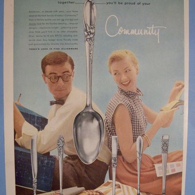 Vintage Ad: 1955 Community Silverware