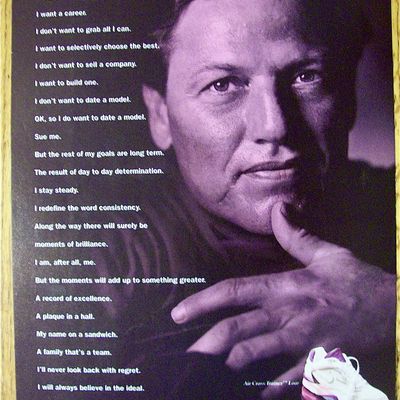 1992 Nike With Baseball's Carlton Fisk