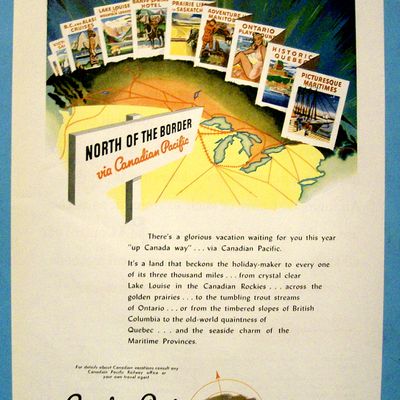 1946 Canadian Pacific with Pictures of Different Places