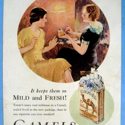 1931 Camel Cigarettes w/ Women Talking About Cigarettes