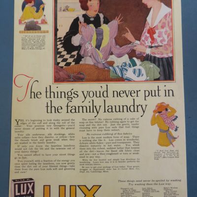 1918 Lux Soap with Woman & Maid Looking At Dress