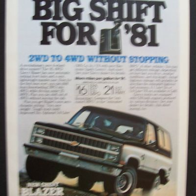 Vintage Ad: 1981 4 WD Chevy Blazer