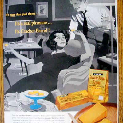 Vintage Ad: 1960 Cracker Barrel Cheddar Cheese