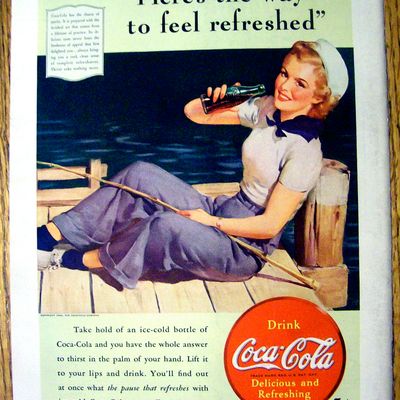 1940 Coca Cola (Coke) with Woman Sailor