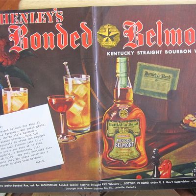 1938 Schenley's Whiskey with Drinks