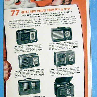 1940 Emerson Radios with Patriot and More