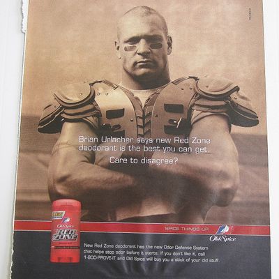 2003 Old Spice Red Zone Deodorant With Brian Urlacher