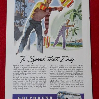 1944 Greyhound with the Human Semaphore
