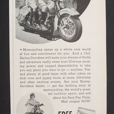 1940  Harley - Davidson  Motorcycles