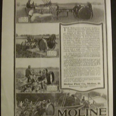 Vintage Ad: 1918 Moline Universal Tractor/Elgin Watches