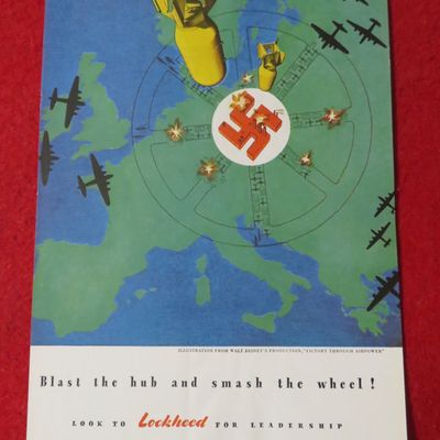 1944 Lockheed Aircraft with Victory Through Air Power