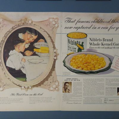 1941 Green Giant Corn By Norman Rockwell