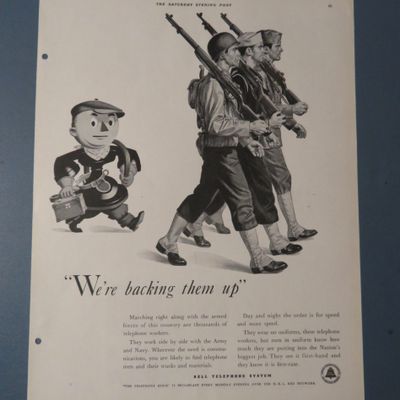 1942 Bell Telephone System w the Army, Navy & Marines