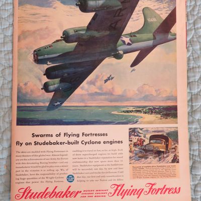 1943 Studebaker with Flying Fortresses