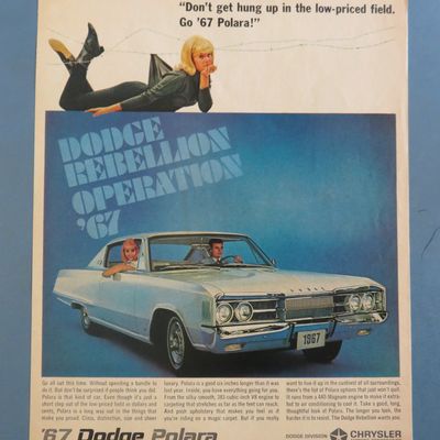 1967 Dodge Automobile with the Dodge Polara