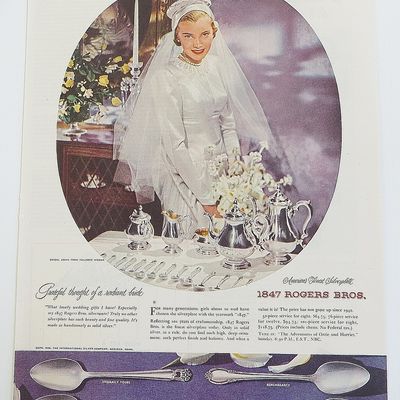 1948 1847 Rogers Bros. Silverplate With Bride