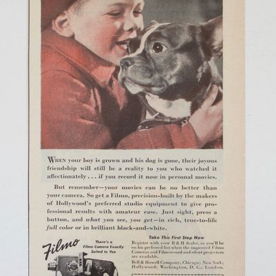 1945 Bell & Howell Filmo with a Boy & His Dog