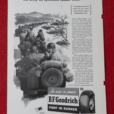 1944 B F Goodrich with the US Army on the Road