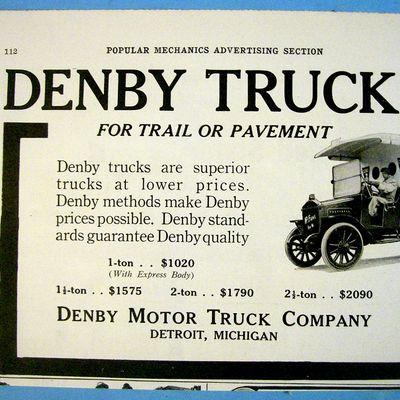1916 Denby Motor Truck Company with Denby Trucks
