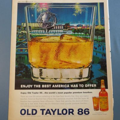 1964 Old Taylor 86 Bourbon with New York World's Fair