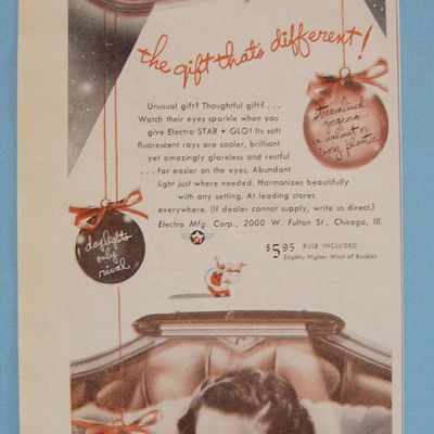 Vintage Ad: 1947 Star Glo Fluorescent Bed Lamp
