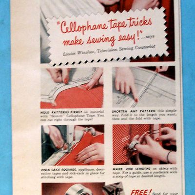 Vintage Ad: 1950 Scotch Tape