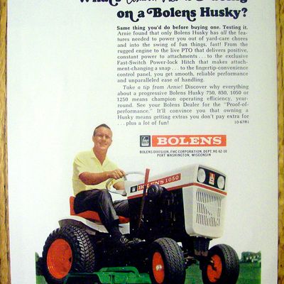 1967 Bolens Husky Lawn Mower with Arnold Palmer