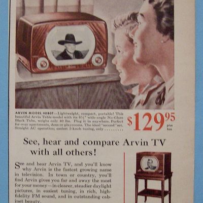 Vintage Ad: 1950 Arvin TV