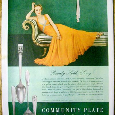 Vintage Ad: 1937 Community Plate Silverware