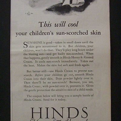 1928  Hinds  Honey & Almond  Cream