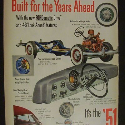1951  Ford  (2  Page  Ad)
