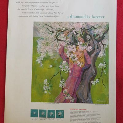 1965 A Diamond Is Forever with Girl Under A Tree
