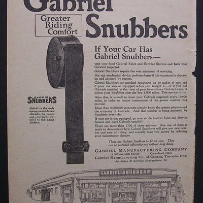 Vintage Ad: 1924 Gabriel  Snubbers