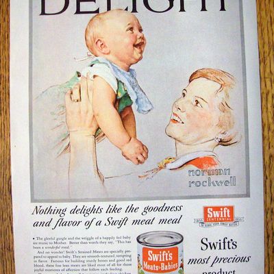 1955 Swift Meat For Babies By N. Rockwell