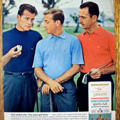 1966 Jantzen Golf Shirts with Frank Gifford/Bob Cousy