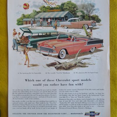 1955 Chevrolet w/ Chevy Coupe, Convertible & Handyman