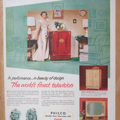 1953 Philco Television with Deep Dimension Picture