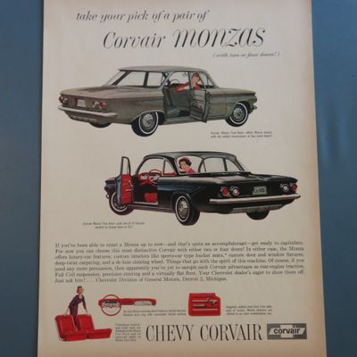1961 Chevrolet Corvair with Corvair Monzas