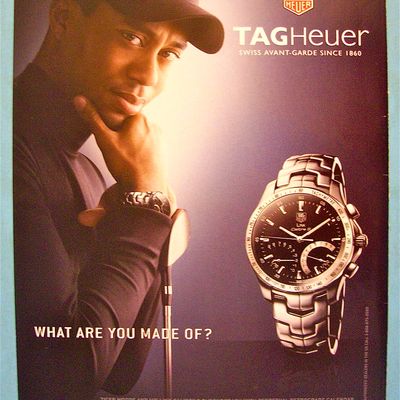2008 Tag Heuer Watch with Golf's Tiger Woods