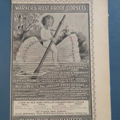 1904 Warner's Rust Proof Corsets with Child Sailing