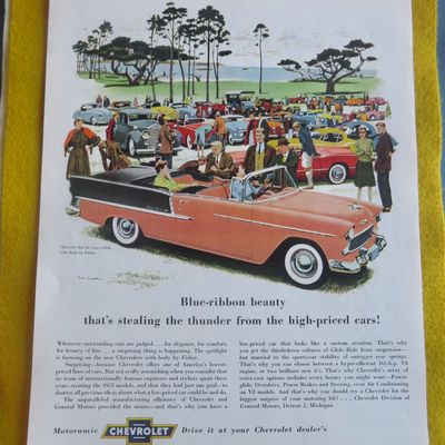 1955 Chevrolet with Chevy Bel Air Convertible