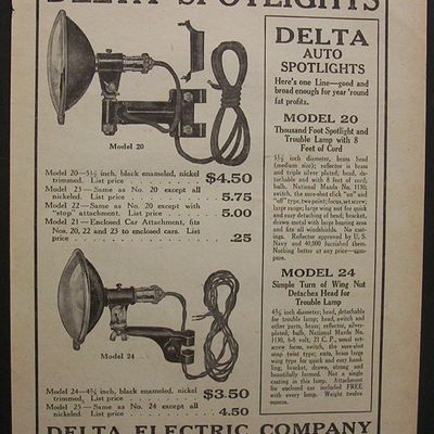 1924  Delta  Spotlights