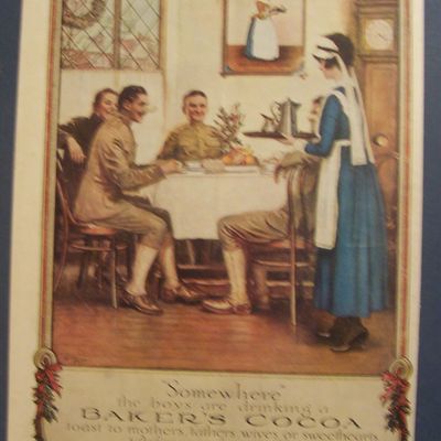 Vintage Ad: 1917 Baker's Cocoa By Herman Price