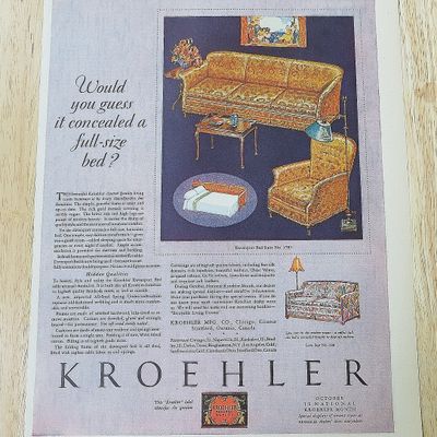 1928 Kroehler With Davenport Bed