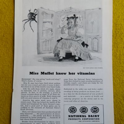 1945 National Dairy Association with Miss Muffet