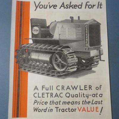 1931 Cletrac Tractor with the Cletrac Crawler Tractor