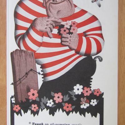 1939 Hastings Steel Vent Piston Rings w/ Man & Flowers